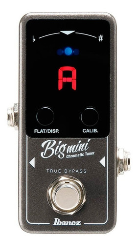 Pedal Afinador Cromático Ibanez Big Mini Tuner Profissional Cor Preto