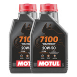Aceite Moto 4t 7100 20w50 100% Sintetico Motul 2 Litros