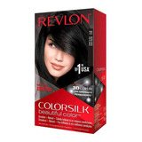 Kit Tintura Revlon  Colorsilk Beautiful Color Tono 11 Negro Suave Para Cabello