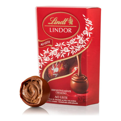 Bombom Suíço Lindt Lindor Ao Leite Caixa 37g | MercadoLivre