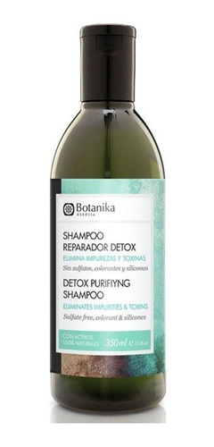 Shampoo Vegano Detox Sin Sulfatos Botanika X350ml