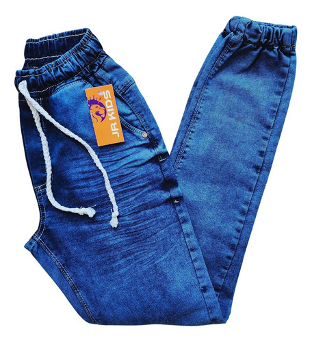 Calça Jeans Modelo Jogger Lisa Feminina Infantil Juvenil