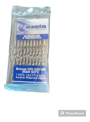 Mecha Ezeta 3.25 Mm Acero Rapído Hss Din 338 Pack De 4 Mecha