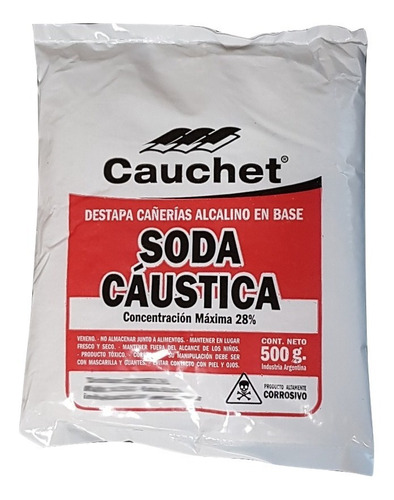 Destapa Cañerías Concentrado A Base De Soda Caustica X 500g.