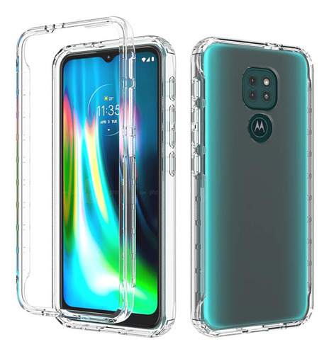 Celularte Funda Motorola G9 Play/e7 Plus 360° 2 En 1 Bicolor