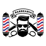 Adesivo Barbearia Barbeiro Salão Porta Vidro Parede E Tambor