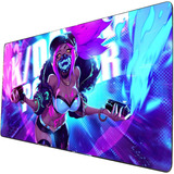 Mouse Pad Grande Akali Graffiti League Of Legends 40x90cm