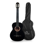 Guitarra Sevillana 30 C/ Funda / Black / 8454