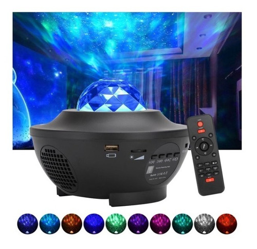 Proyector Galaxia Estrellas Universo Con Bluetooth Musica