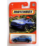 Matchbox 2022, Tesla Model X - 53/100 - ( Azul )