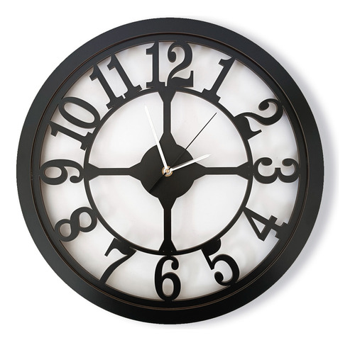 Reloj Pared 40cm Bristol Numeros Grandes -somos Fabricantes 