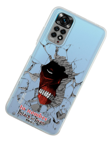 Funda Para Xiaomi Attack On Titan Colosal Titán Tu Nombre