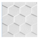 Panel 3d Pvc Decorativo 50x50 Cm Hexagonos D159 Blanco 10 Pz Color Blanco Mate