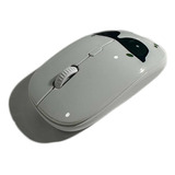 Mouse Inalambrico Con Bateria Recargable Con Diseños Dn-m610 Color Blanco