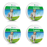 Kit 4 Leevre 63cm Coleira Antipulgas Para Caes Tam G 32,75gr