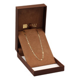 Corrente De Ouro 18k 750 Piastrine 60cm Diamantada Masculina Cor Dourado