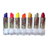 Pack X 7 Labiales Fluo + Glitters Funny Girl