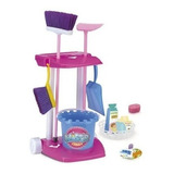 Kit Limpeza Vassoura Rodo Pa Infantil Aprendendo Brincando