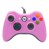Control Alámbrico Rosa Compatible Con  Xbox 360 :: Vz