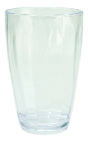 6 Vaso Acrílico Plástico Transparente 410 Ml