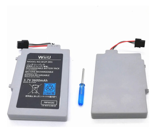 Batería Litio Para Wii U, 3,7 V, 3600mah Doble Capacidad!