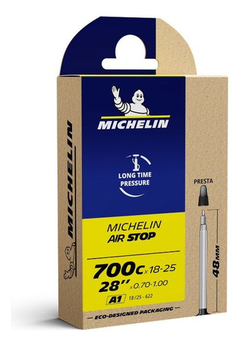 Cámara  Michelin 700x18/25 Válvula Presta 48mm - Lucas Bike