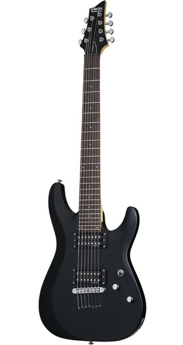 Schecter C-7 Deluxe Sbk Guitarra Eléctrica 7 Cuerdas