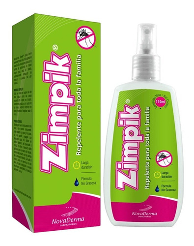 Repelente De Mosquitos Zimpik  Liquido X 110 Mlt Novaderma