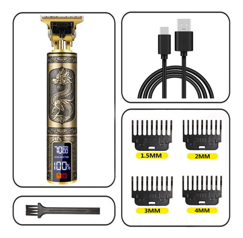 Máquina De Afeitar Recargable Para Contorno De Barba