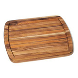 Tabla De Servir De Madera De Teca Lipper, 12  X 10  X 3/4