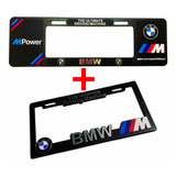 Juego De Portaplaca Tipo Europeo + Portaplaca Standard Bmw