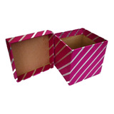 Caja Decorativa Escarcha De Cartón Para Regalo 10x10x10 Cm 
