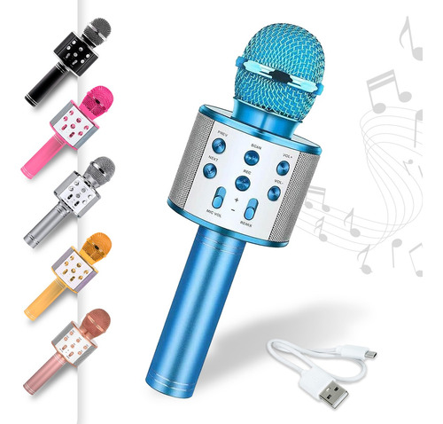 Microfone Bluetooth Karaoke Infantil Sem Fio Youtuber Tiktok