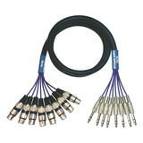 Multicabo Para Powerplay 8 Vias 8xlr Fêmea X 8p10 St - 4 Mt