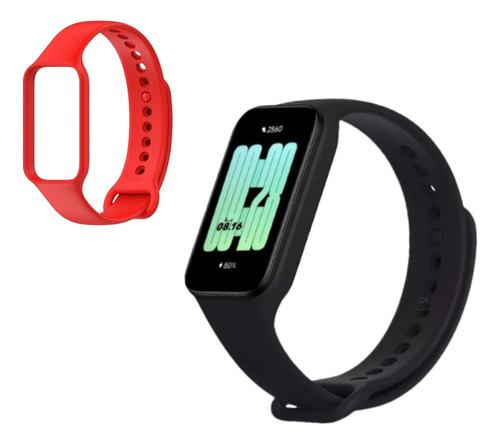 Pulseira Xiaomi Redmi Smart Band 2 Caixa Preto Pulseira Vermelho