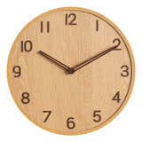 Reloj De Pared Nórdico De Madera Silent Art