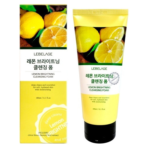 Espuma Limpiadora Coreana De Limón Detox Vitamina C (2pz)