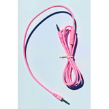 Cable Auxiliar Miniplug Jack 3.5mm Microfono Auricular Rosa