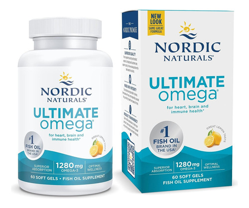 Nordic Naturals Ultimate Omega, Sabor A Limon - 1280 Mg Omeg