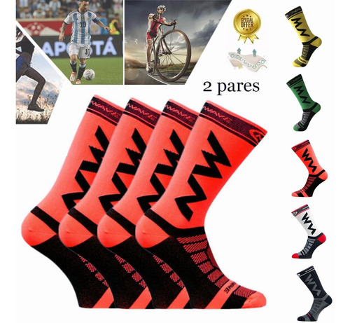 Pack 2 Pares Calcetines Hombre Deportiva Calcetas Deportivas