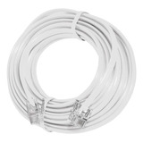 Cable De Extension De Telefono Rj-11 | Blanco / 4,5 M