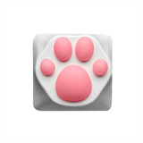 Keycap Tecla Gamer Zomoplus Kitty Paw White Pink