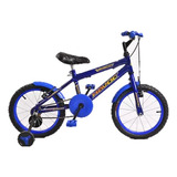 Bicicleta Infantil Havoc Aro 16  Para Crianças Rodinhas Azul
