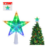 Estrela Acrílica De Natal Estrela De Led Pisca Enfeite 14cm