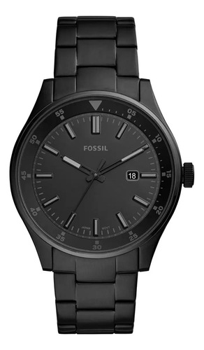Relógio Masculino Fossil Fs4775/1pn 42mm Aço Preto