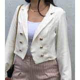 Blazer Curto Alfaiataria Casaco Feminino Tendência