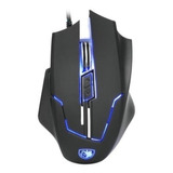 Mouse Sades Q7 Gamer Rgb Dpi Regulable Pc Ps4 Color Negro