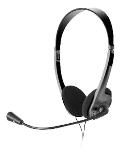 Xtech Audifono Stereo 3.5mm Con Microfono Negro