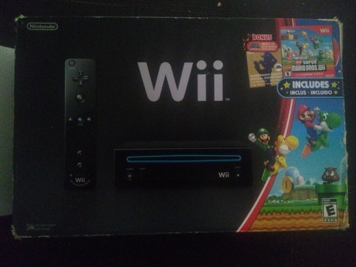 Nintendo Wii Negro Con Disco Pro Evolución Soccer 2011