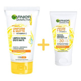 Kit Garnier Skin Care Vitamina C Hidratante 30 Fps + Limpeza
